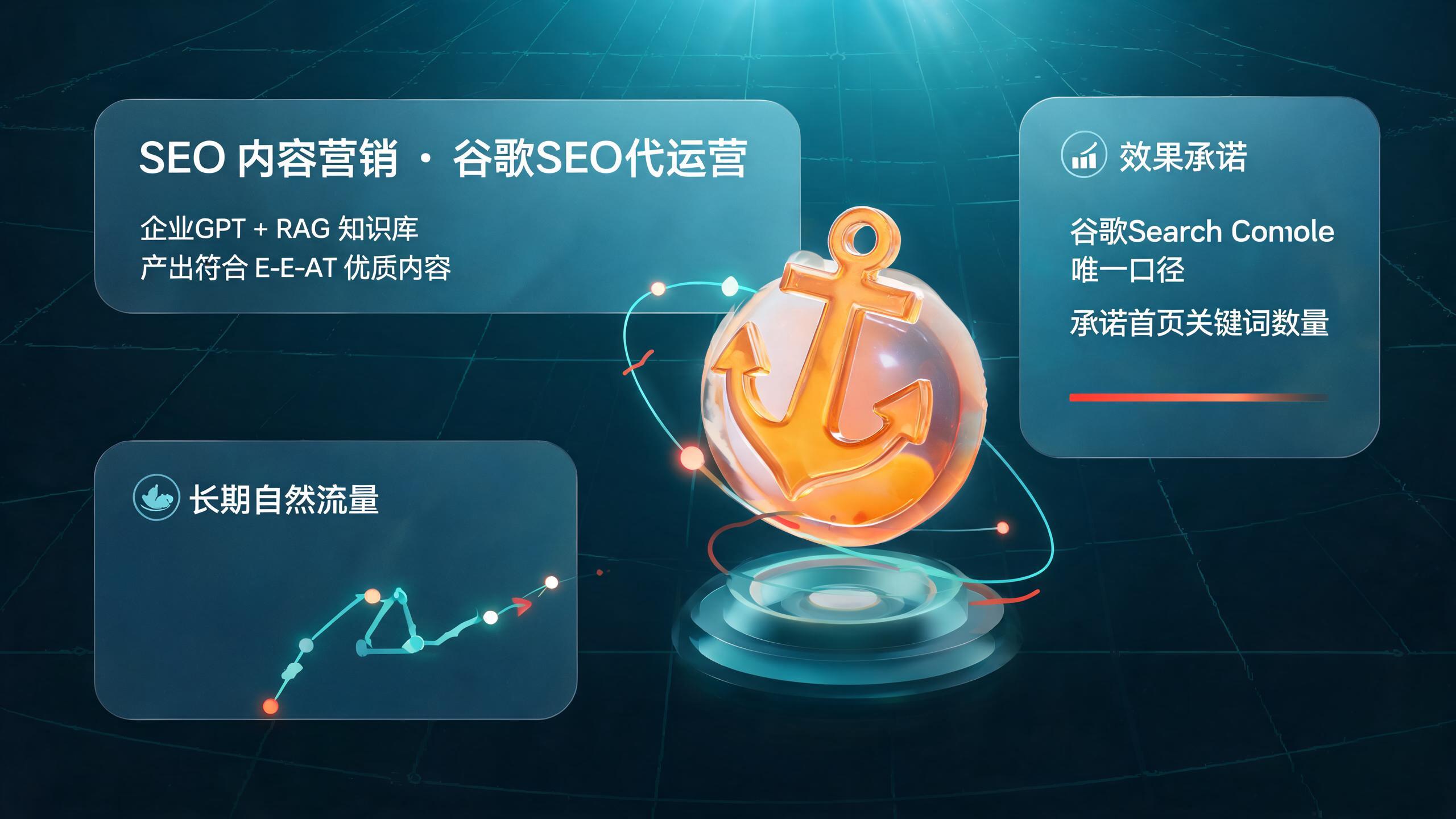 SEO 内容营销 · 服务主视觉