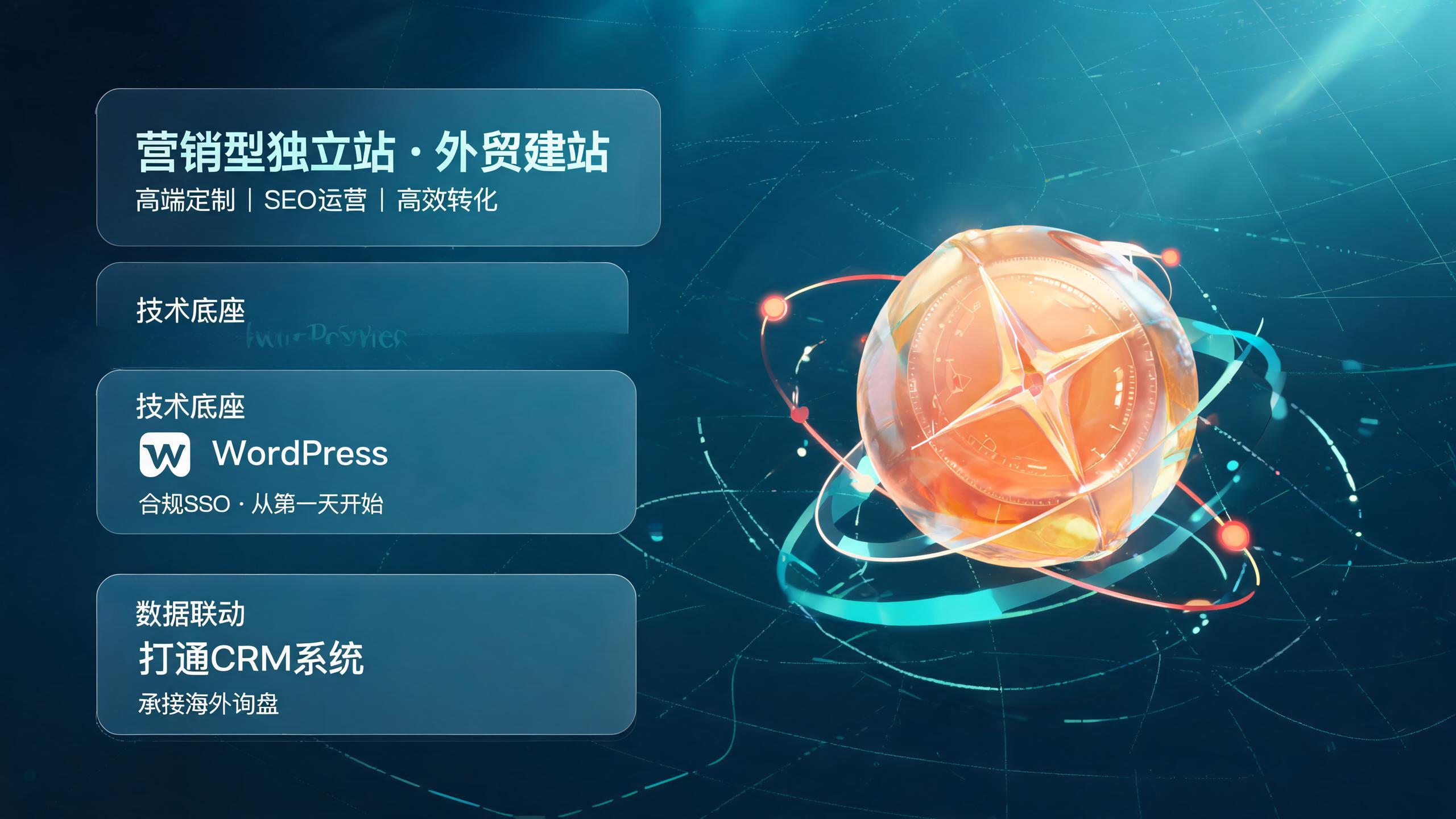 营销型独立站 · 服务主视觉